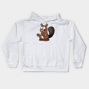 Cute Beaver Kids Hoodie